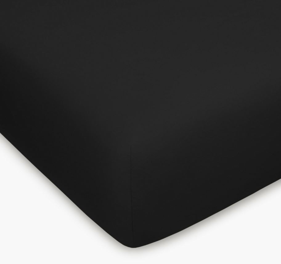 Fixleintuch Claire Jersey Schwarz 90 x 200 cm