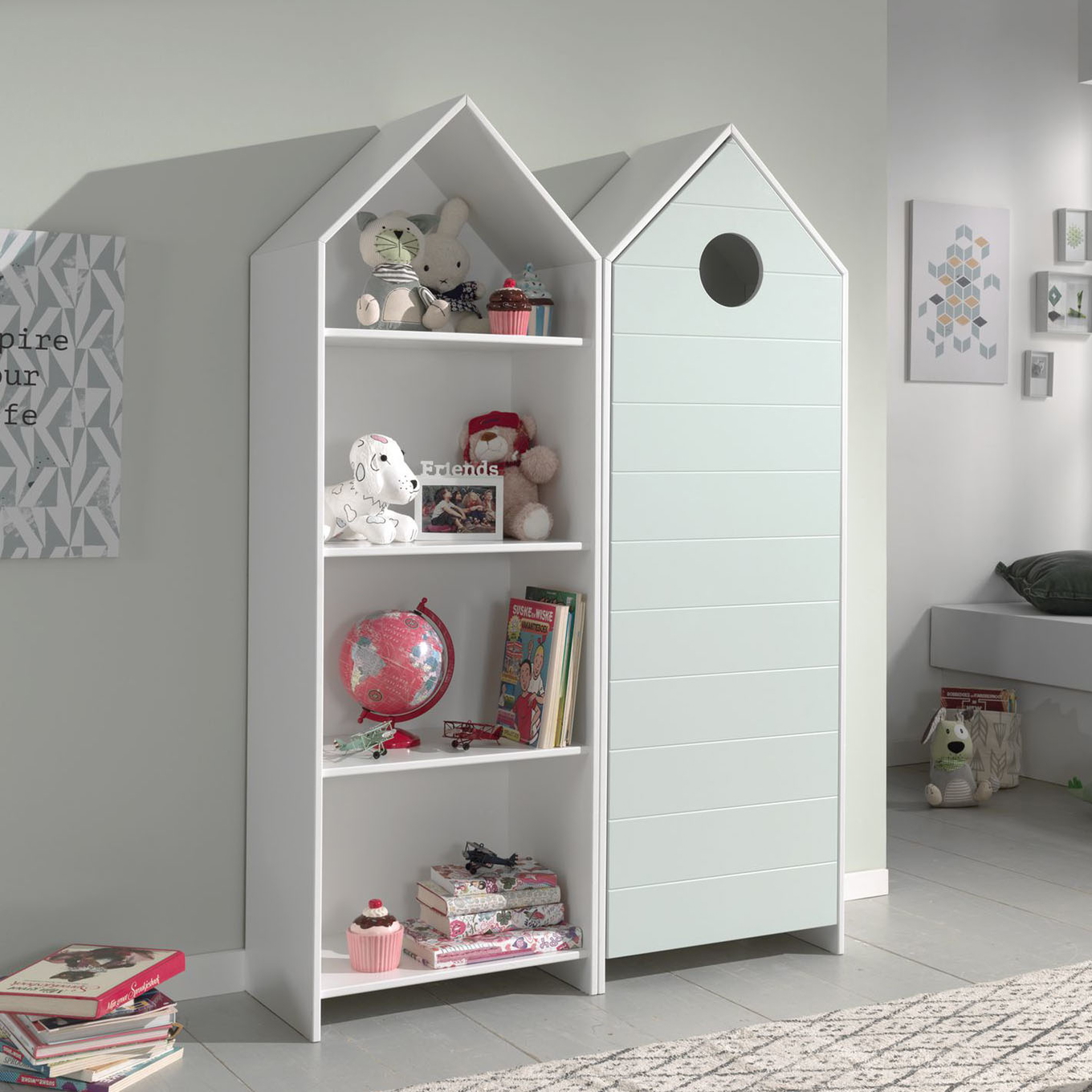 Regalschrank Casami 2-teilig Set Mint 2