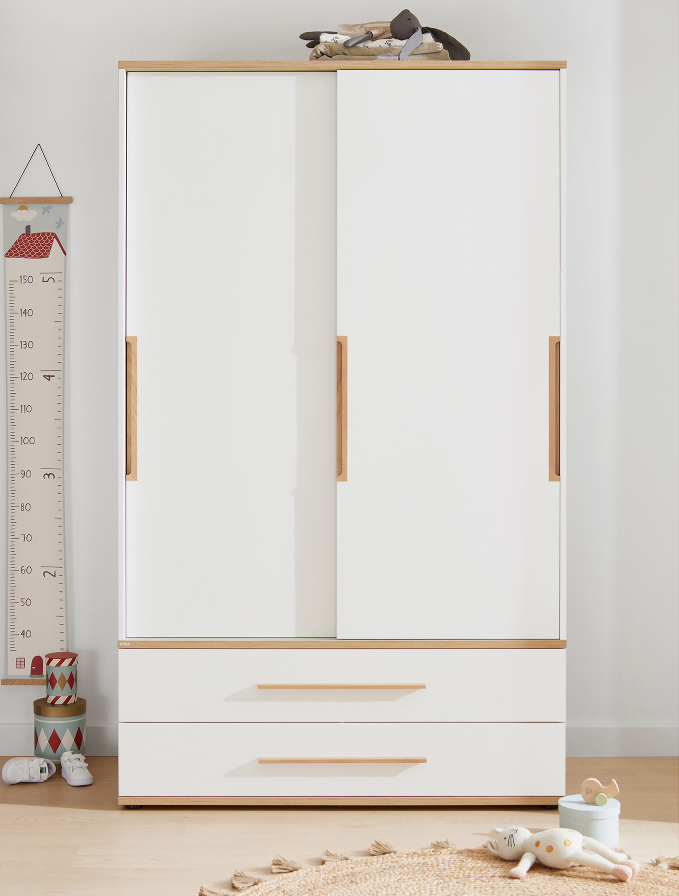 Kleiderschrank Yolanda Schmal, mit Schiebetür 3