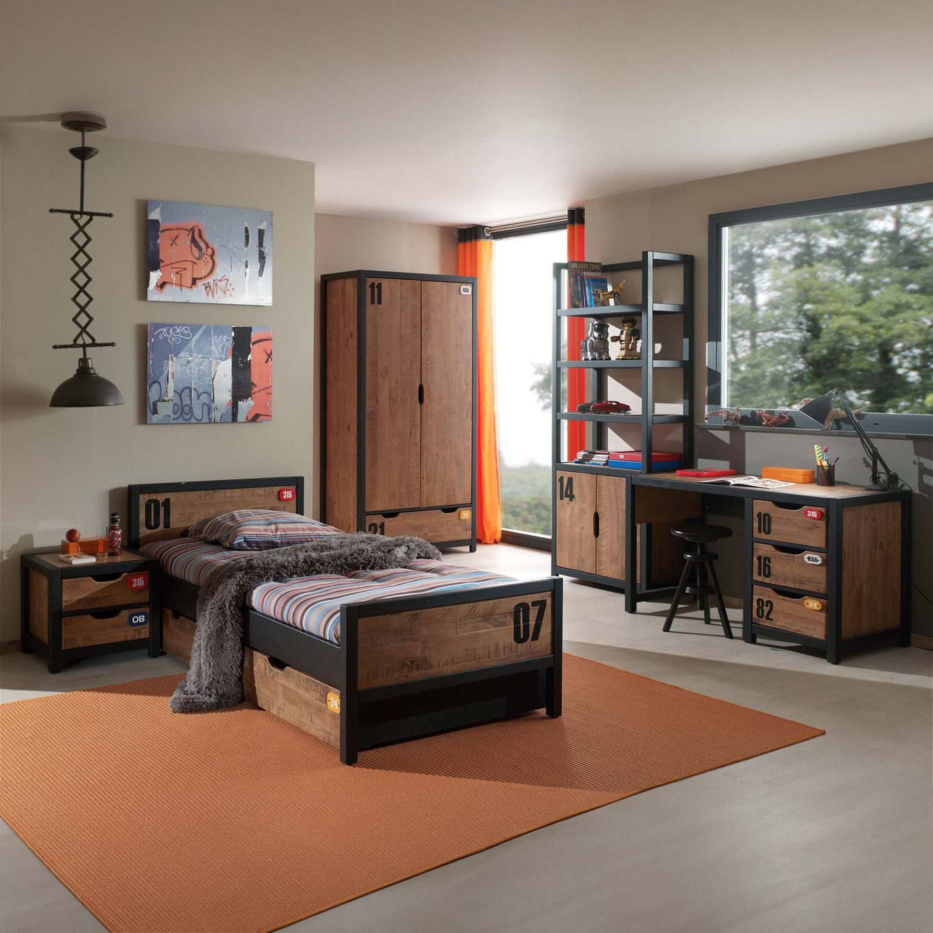 Kinderzimmer Alex 6-teilig Set B #2