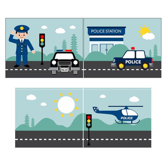 Spielvorhang Police