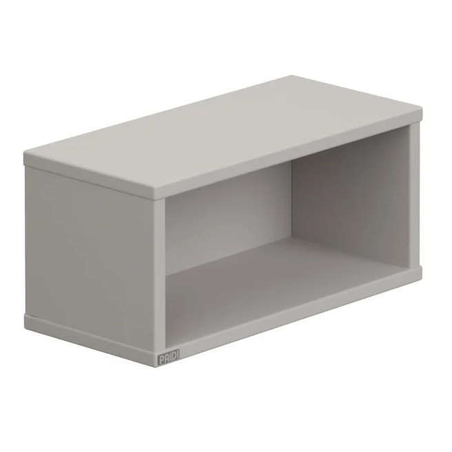 Wandregal Rechteckig Kieselgrau 1