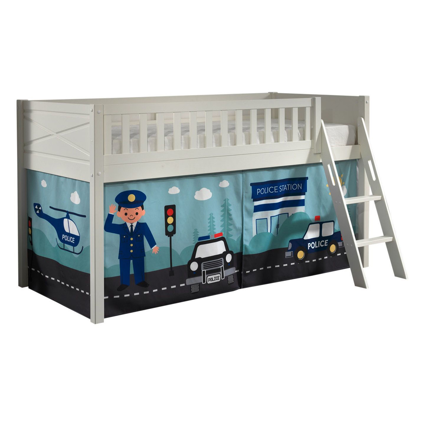 Halbhohes Bett Scott Police 1