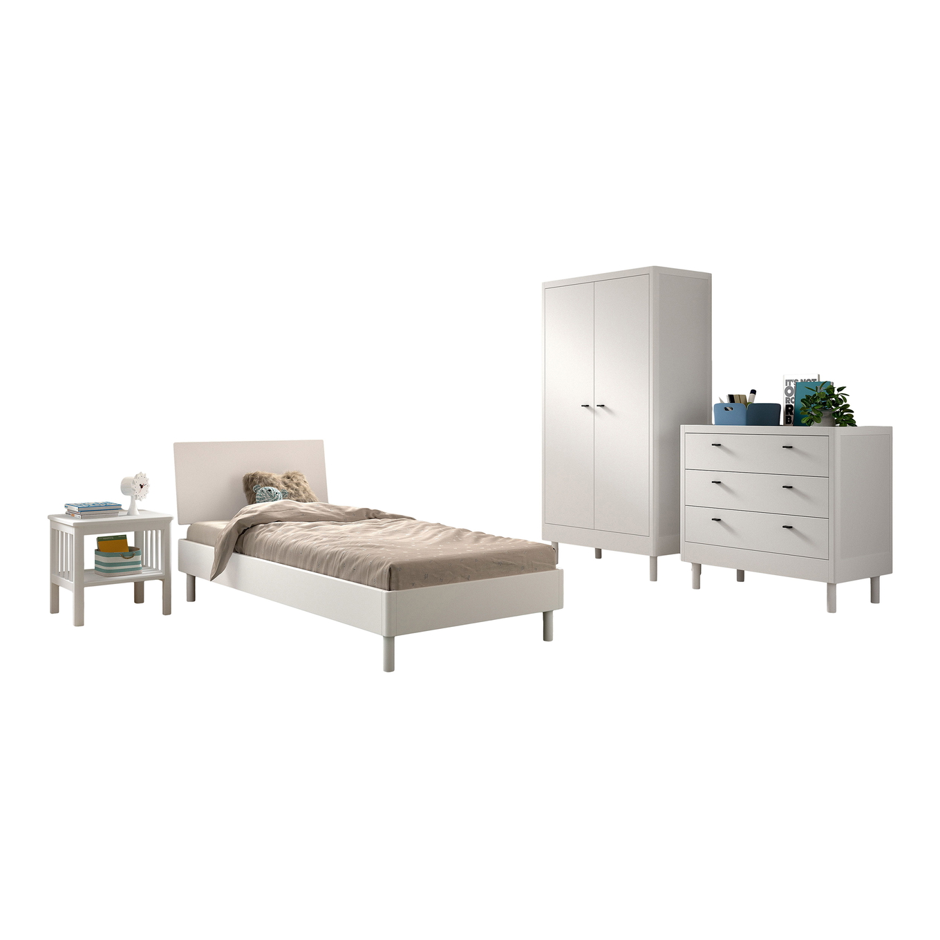 Kinderzimmer Forrest Buche 4-teilig Set