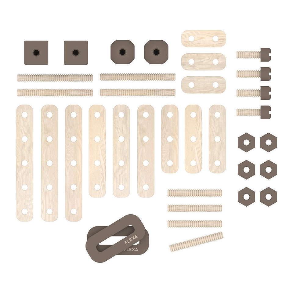 Bau-Spielset Play Braun 3