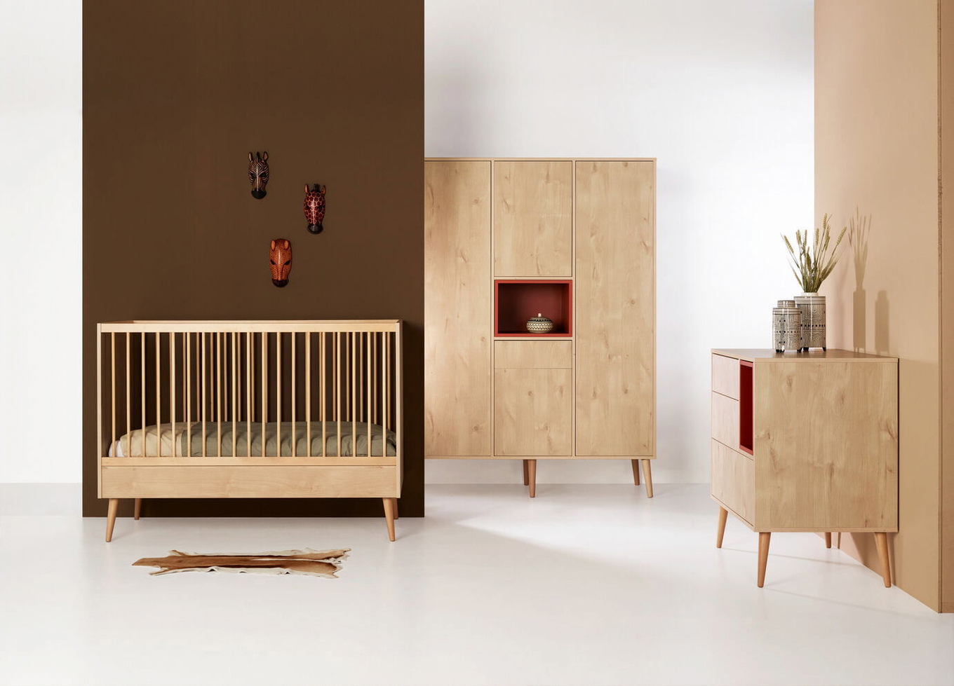 Babybett Cocoon Natural Oak 3