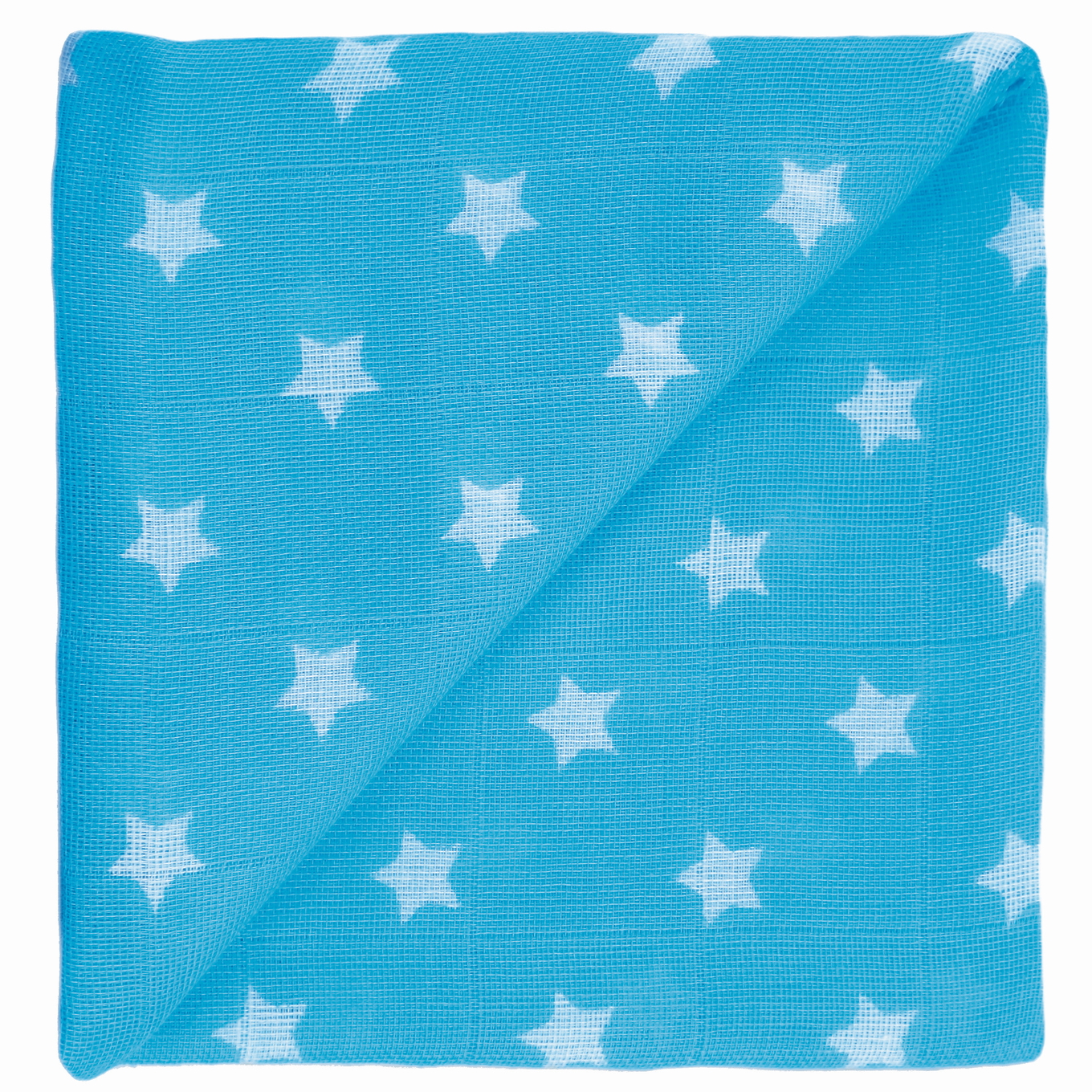 Gaze Spucktuch Türkis Sterne 1