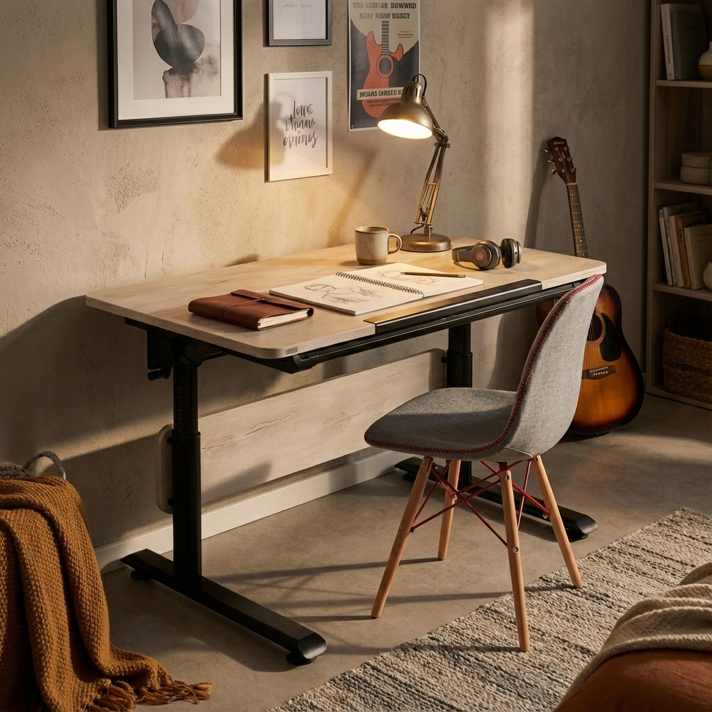 Schreibtisch Diego 120 Schwarz Beige #2