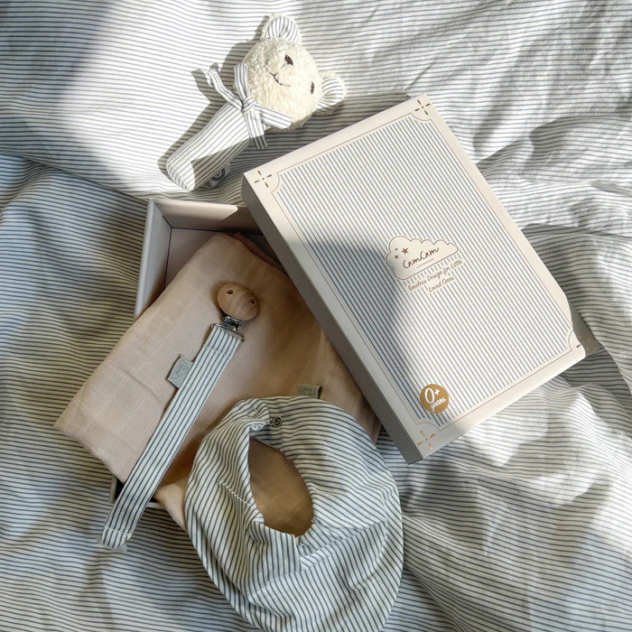 Geschenkbox Baby Essentials Classic Stripes Blue #2