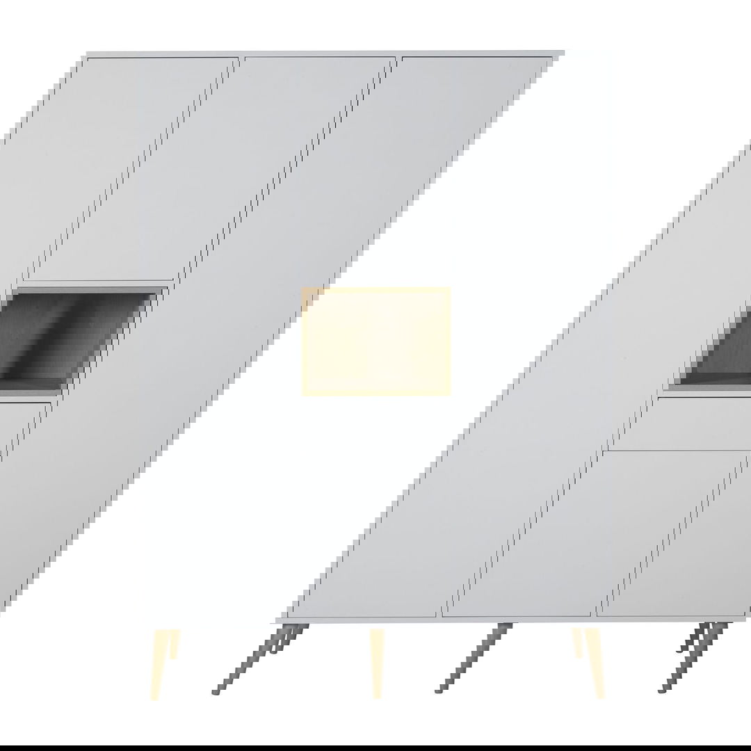 Kleiderschrank Cocoon Ice Weiss, 3-türig 4