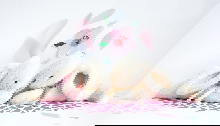 Bonbon Hase Taupe 30cm 3