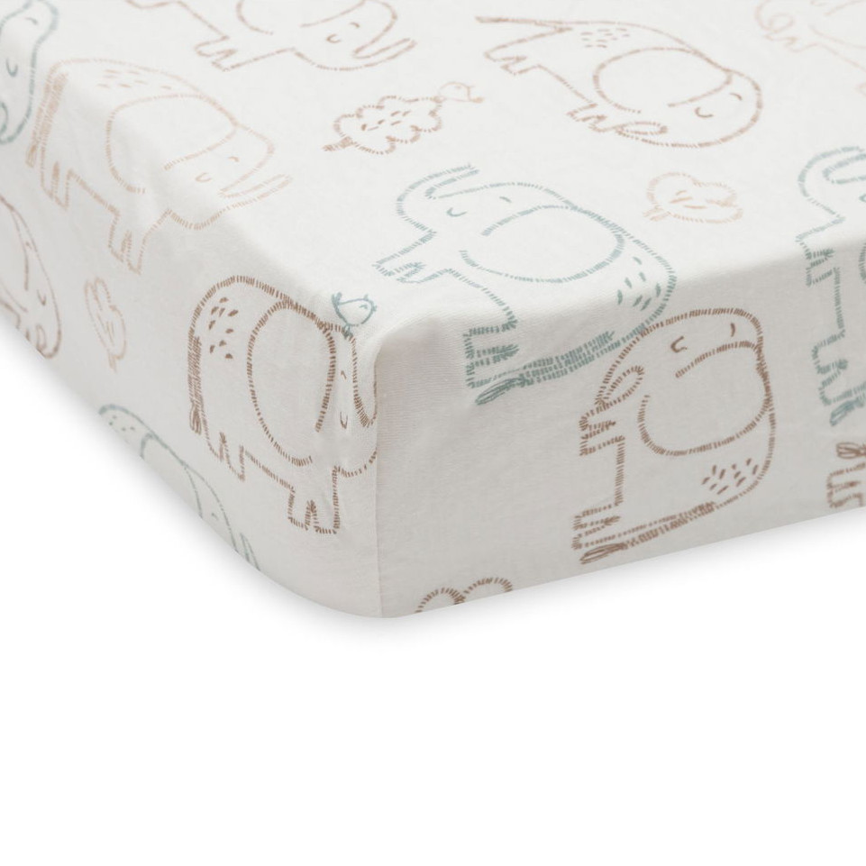 Fixleintuch Jersey Elephant Tales 60 x 120 cm 6