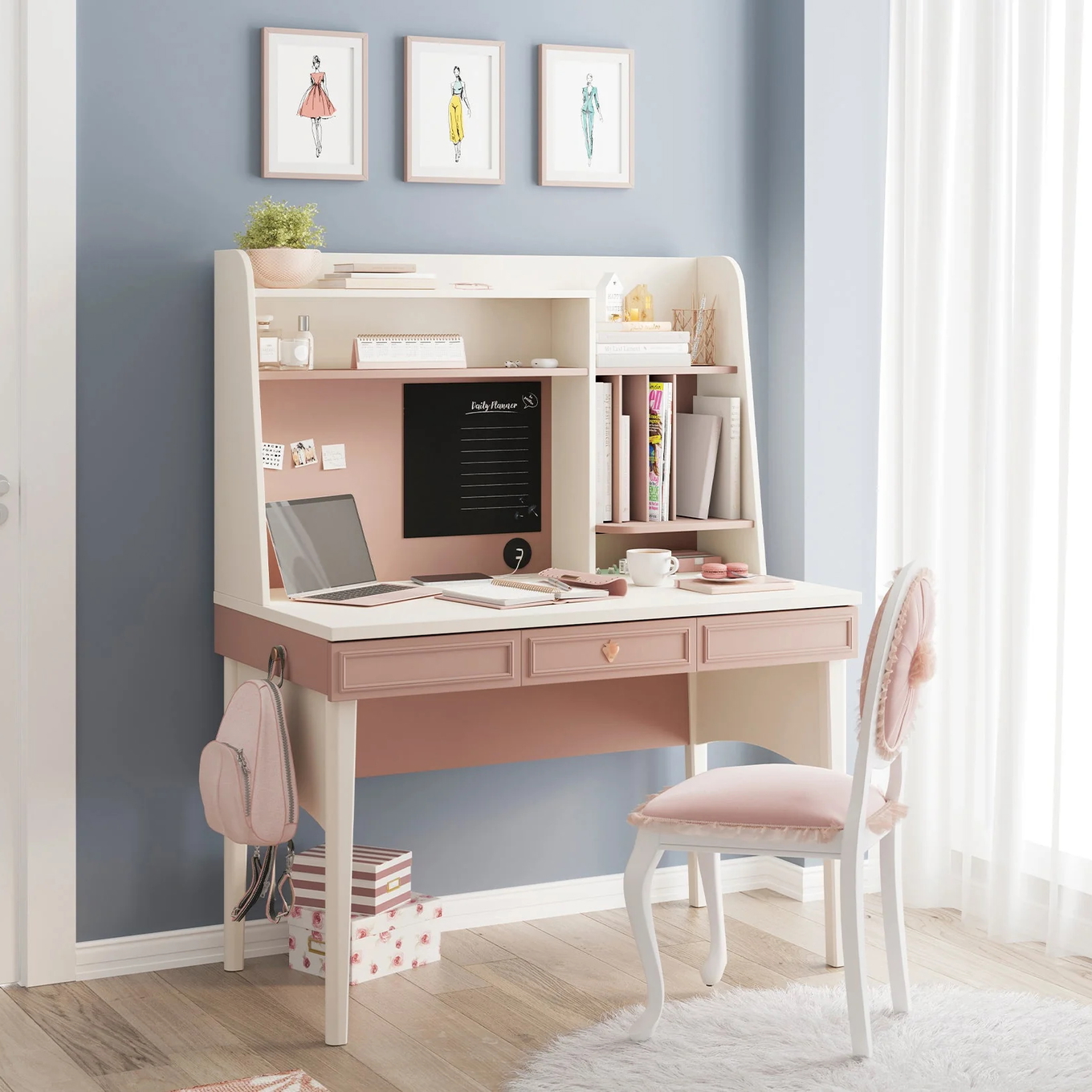 Schreibtischaufsatz Elegance Hoch 3