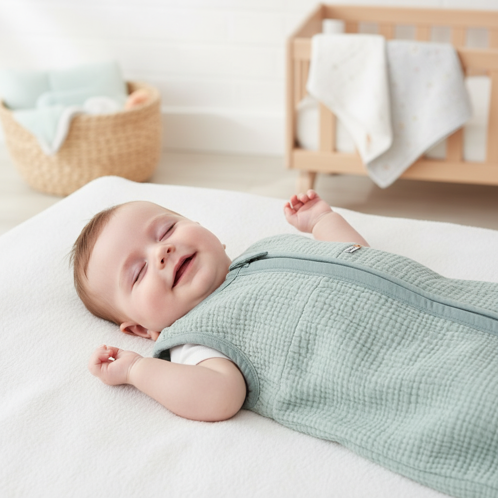 Schlafsack Sommer Grün, 90 cm 4