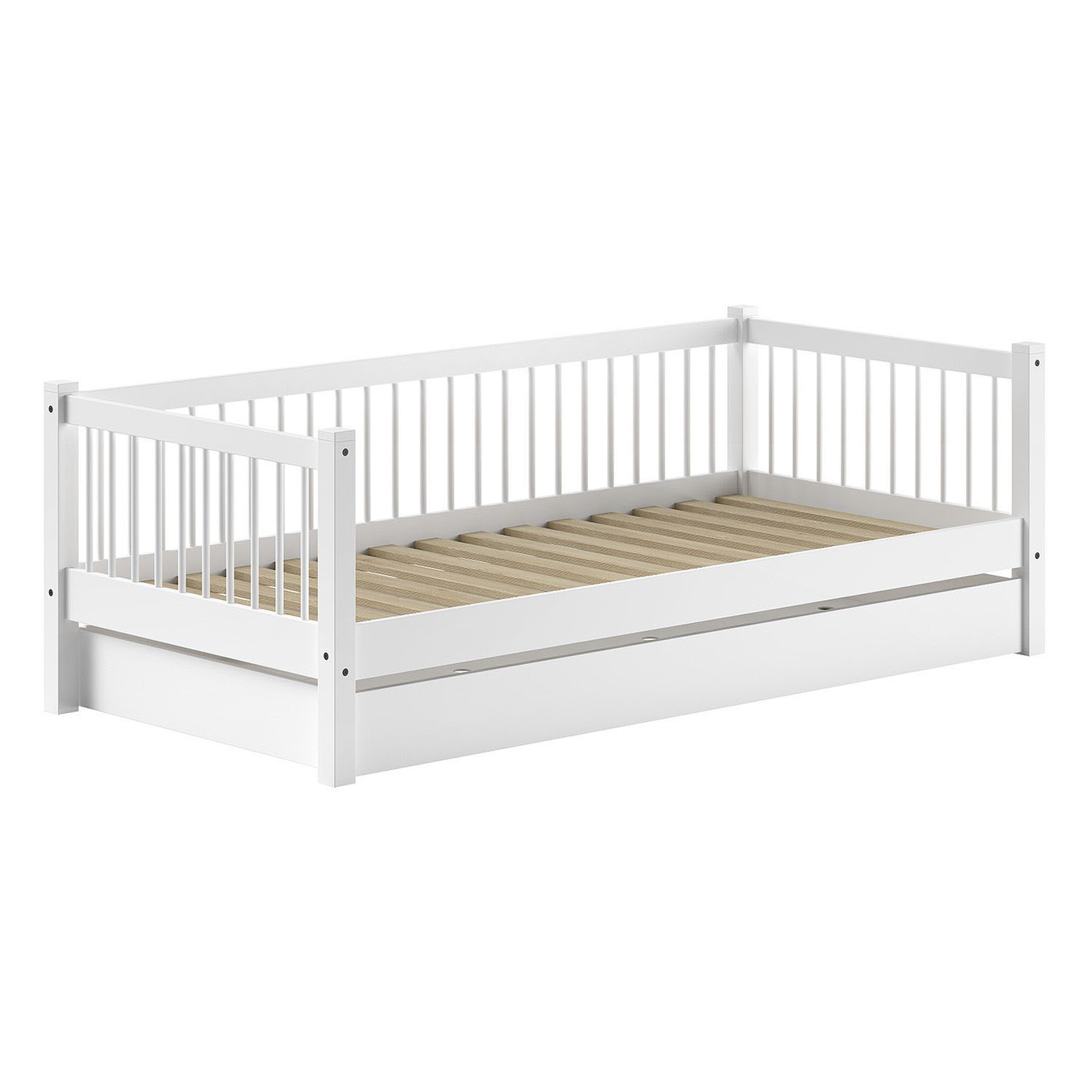 Kojenbett Forrest inkl. Ausziehkasten Weiss
