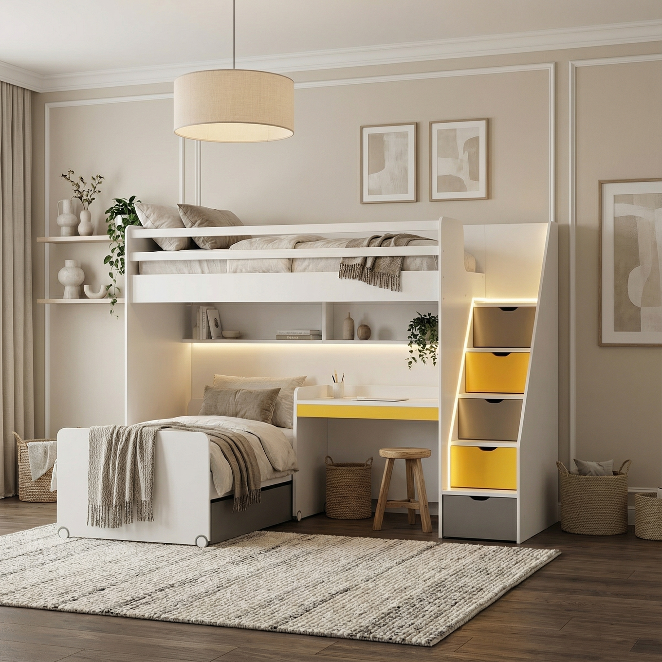 Hochbett Neo Set Gelb, Set 3 4