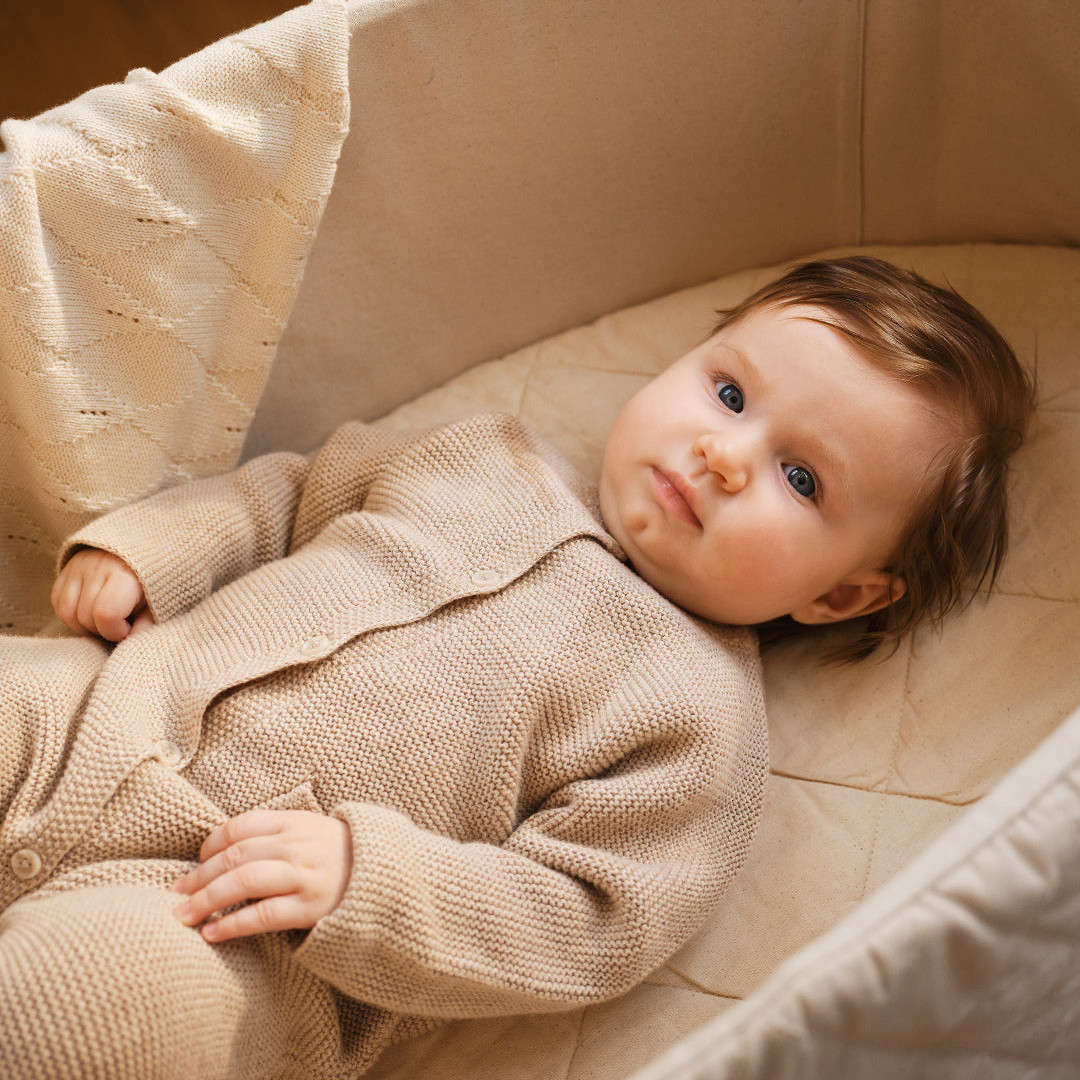 Babywiege Classic Bundle Connect Natur Grau 6