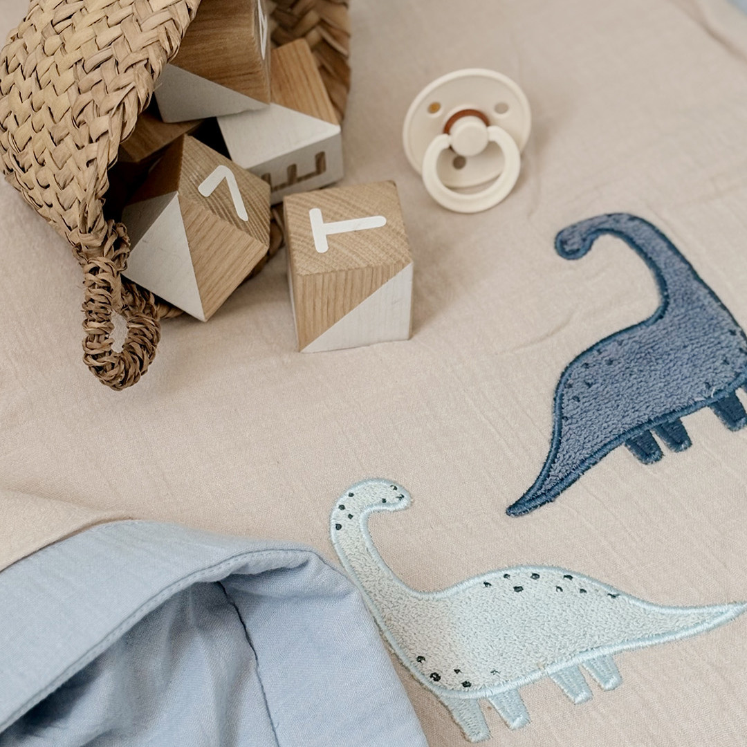 Babydecke Nova Beige Dinos 3