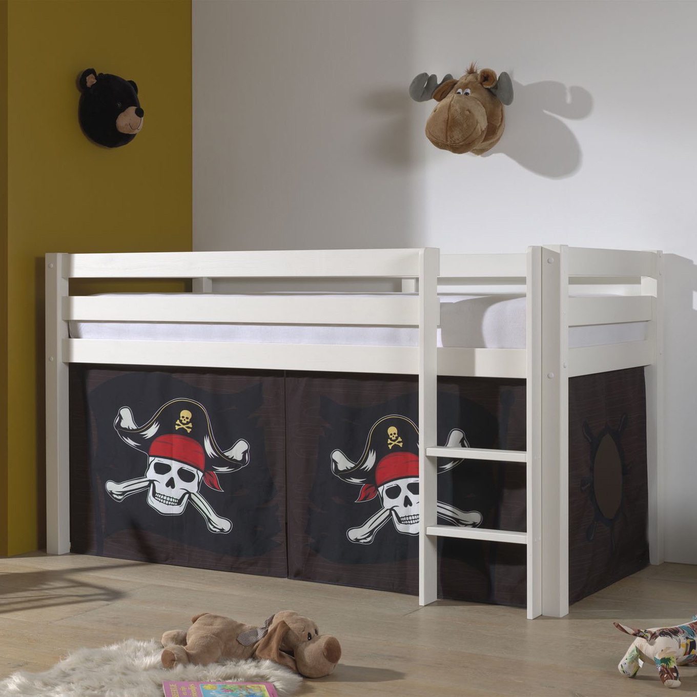 Halbhohes Bett Caribian Pirate Weiss 2