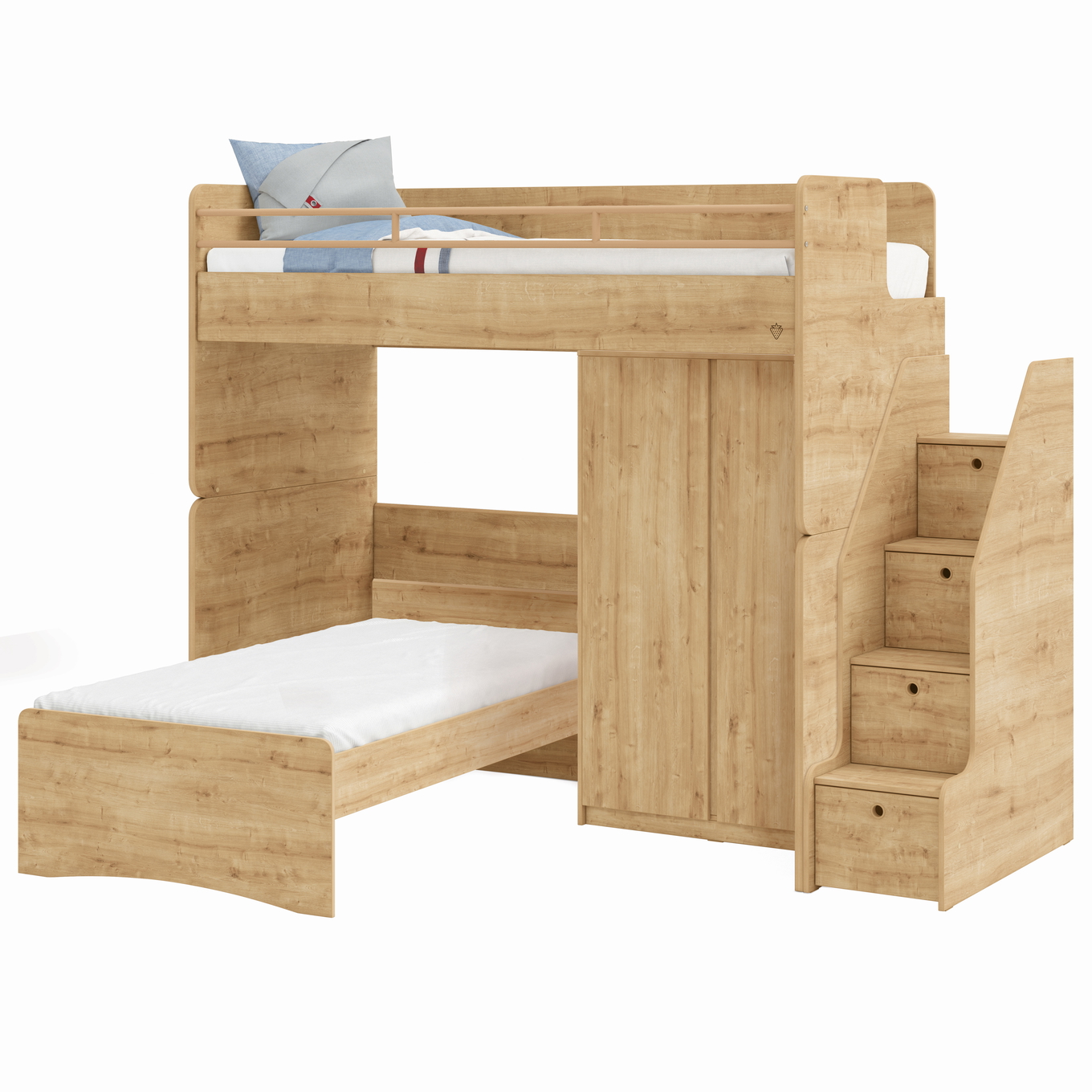 Hochbett Studio Set Holz, Set 5