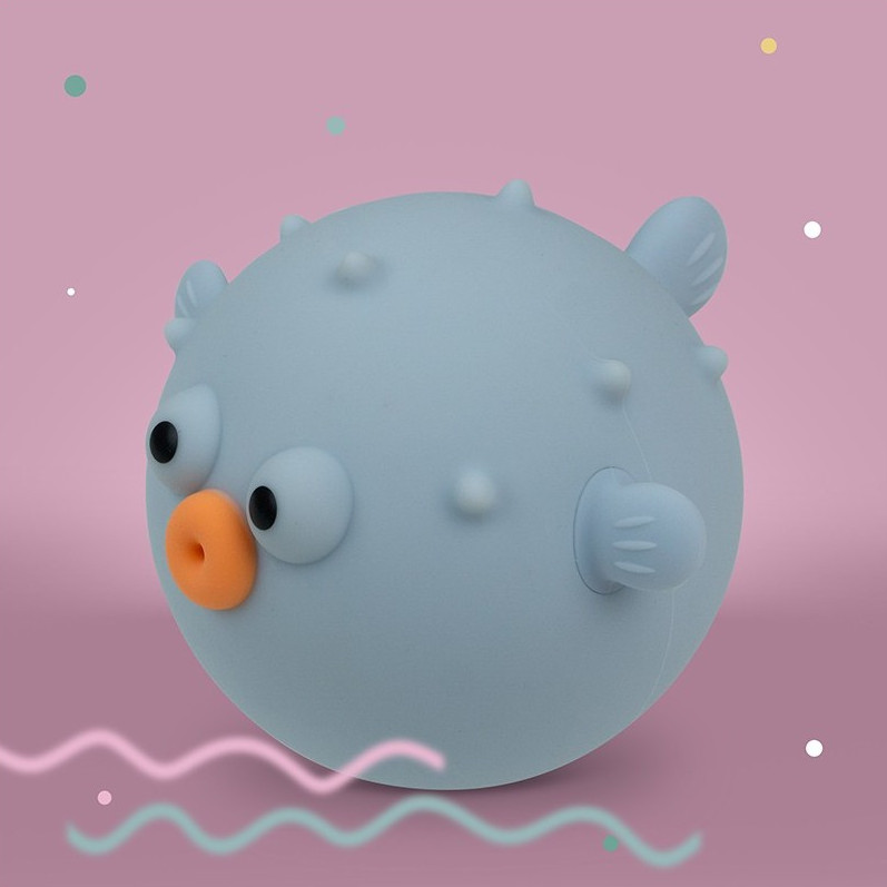 Lampe Kugelfisch Blau 4