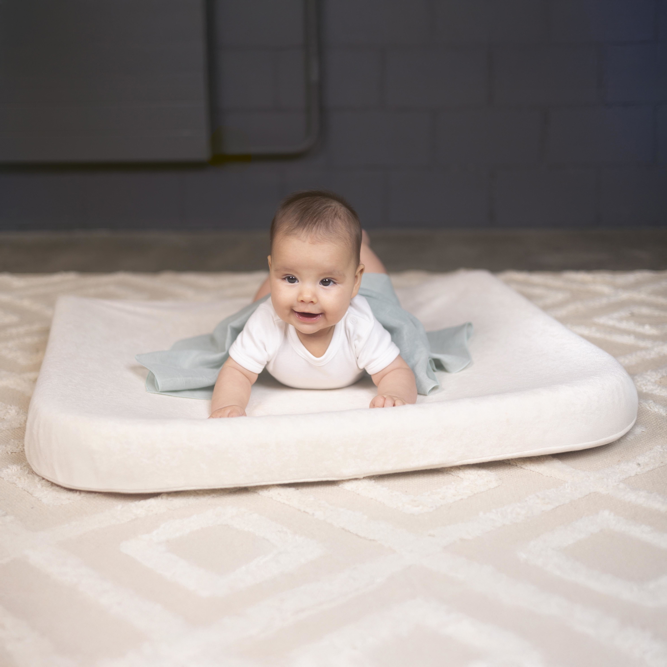 Wickelkissenbezug Stretch Uni Weiss 2