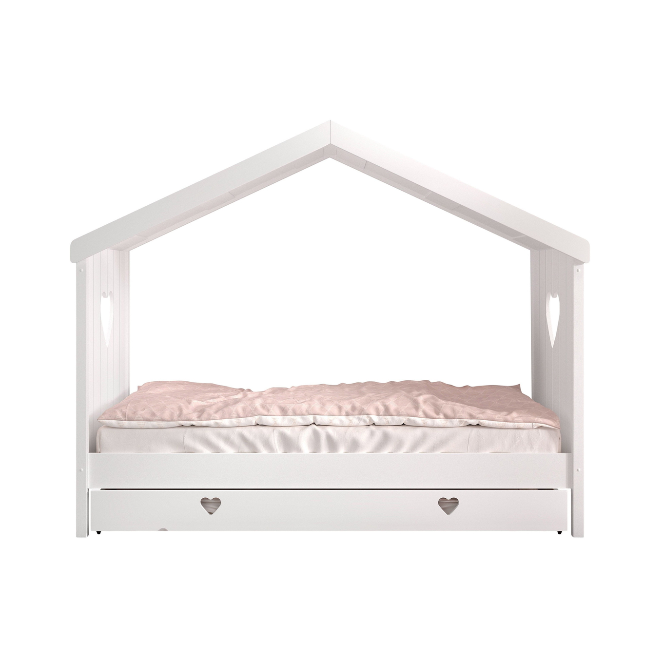 Hausbett Amori mit Rückwand inkl. Ausziehkasten Standard