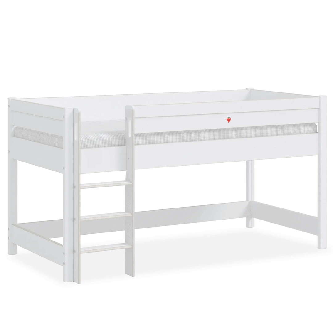 Halbhohes Bett Montes Weiss