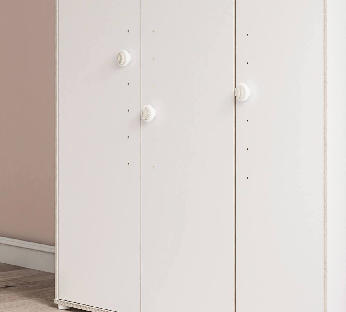 Kleiderschrank Montes Weiss, 3-türig 5
