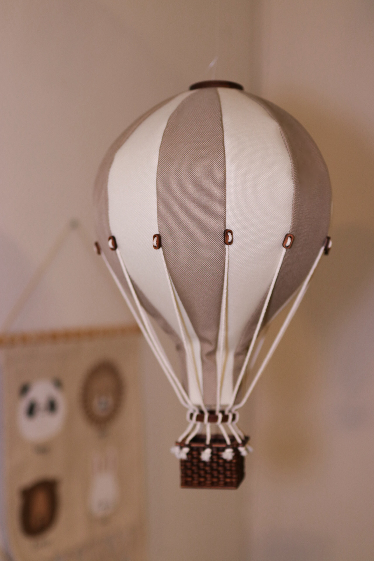 Deko Heissluftballon Braun Hellbraun S 3