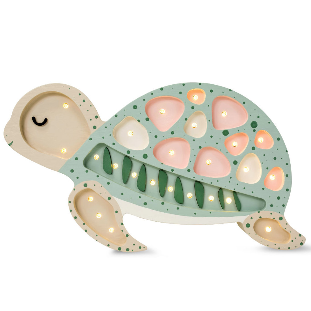 Nachtlampe Schildkröte Seafoam Pink 1
