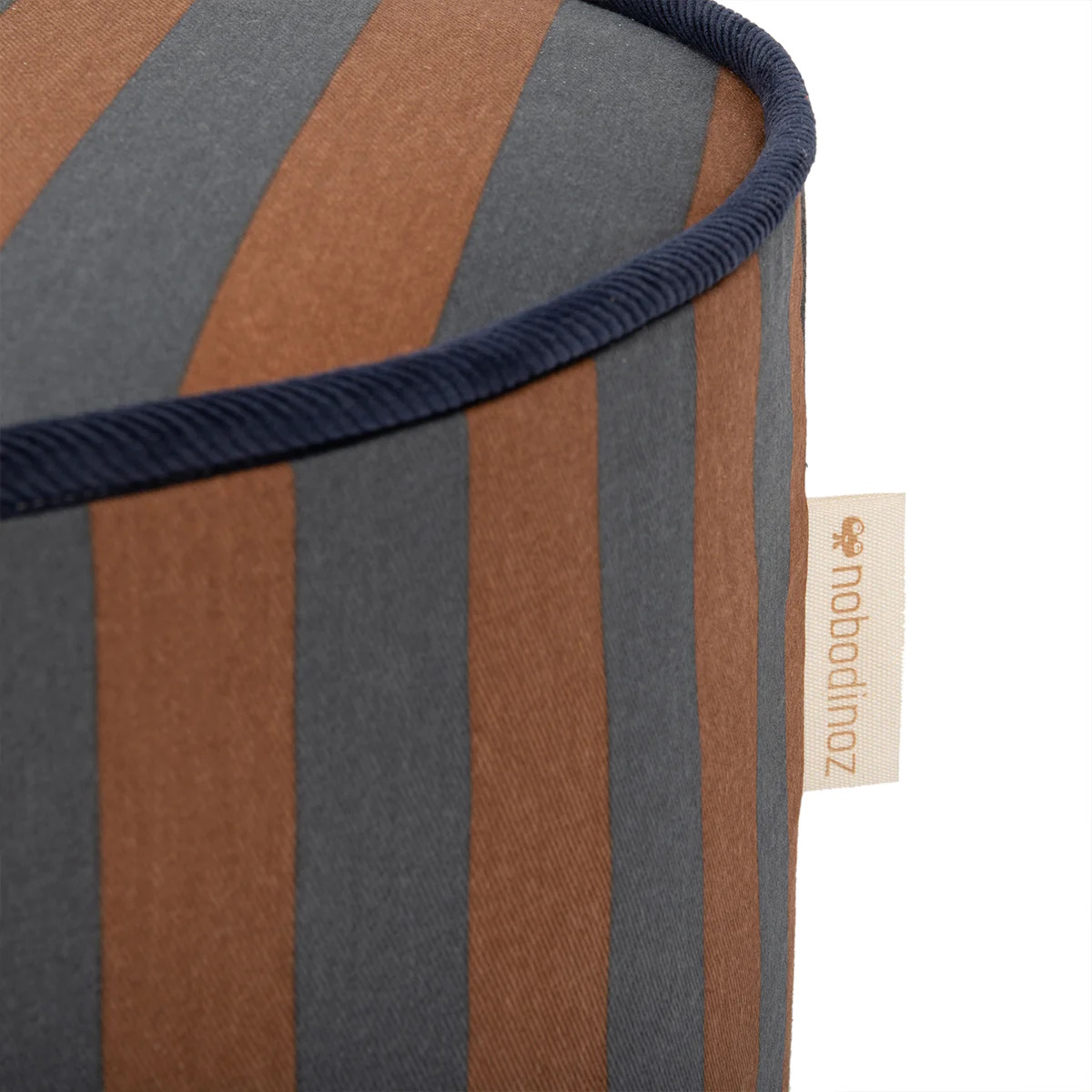 Hocker Majestic Blue Brown Stripes 3