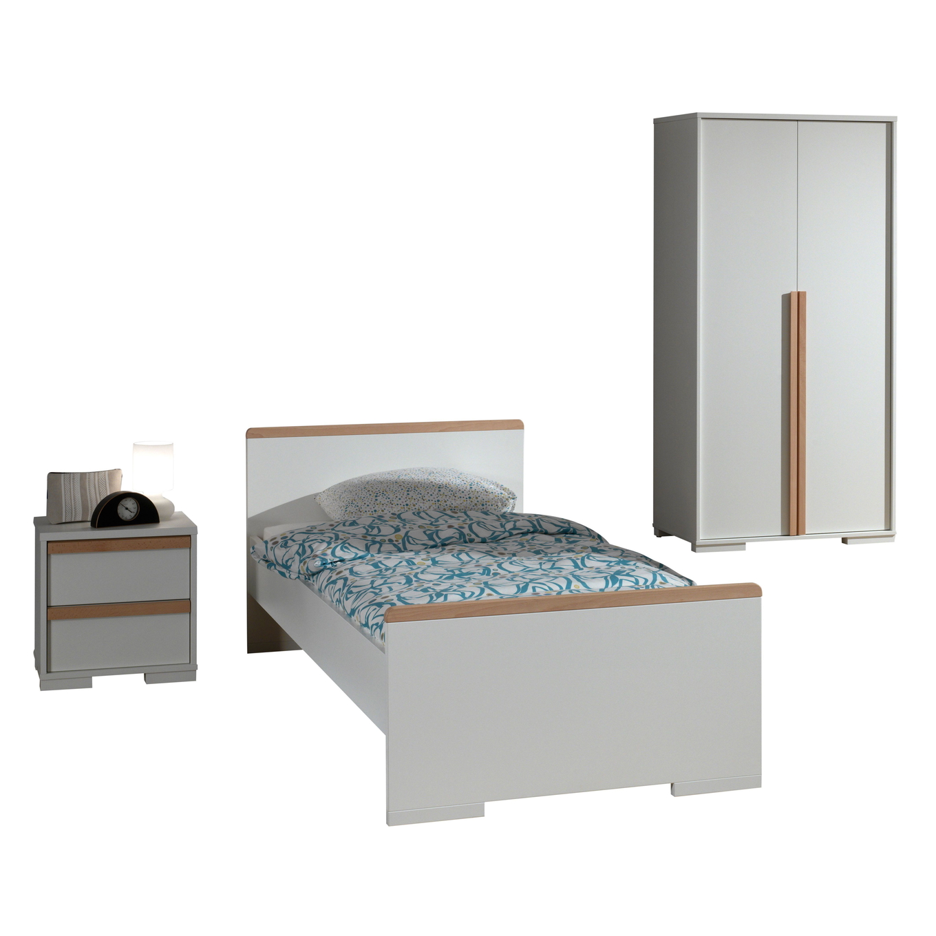 Kinderzimmer London 3-teilig Set Weiss, 2 1