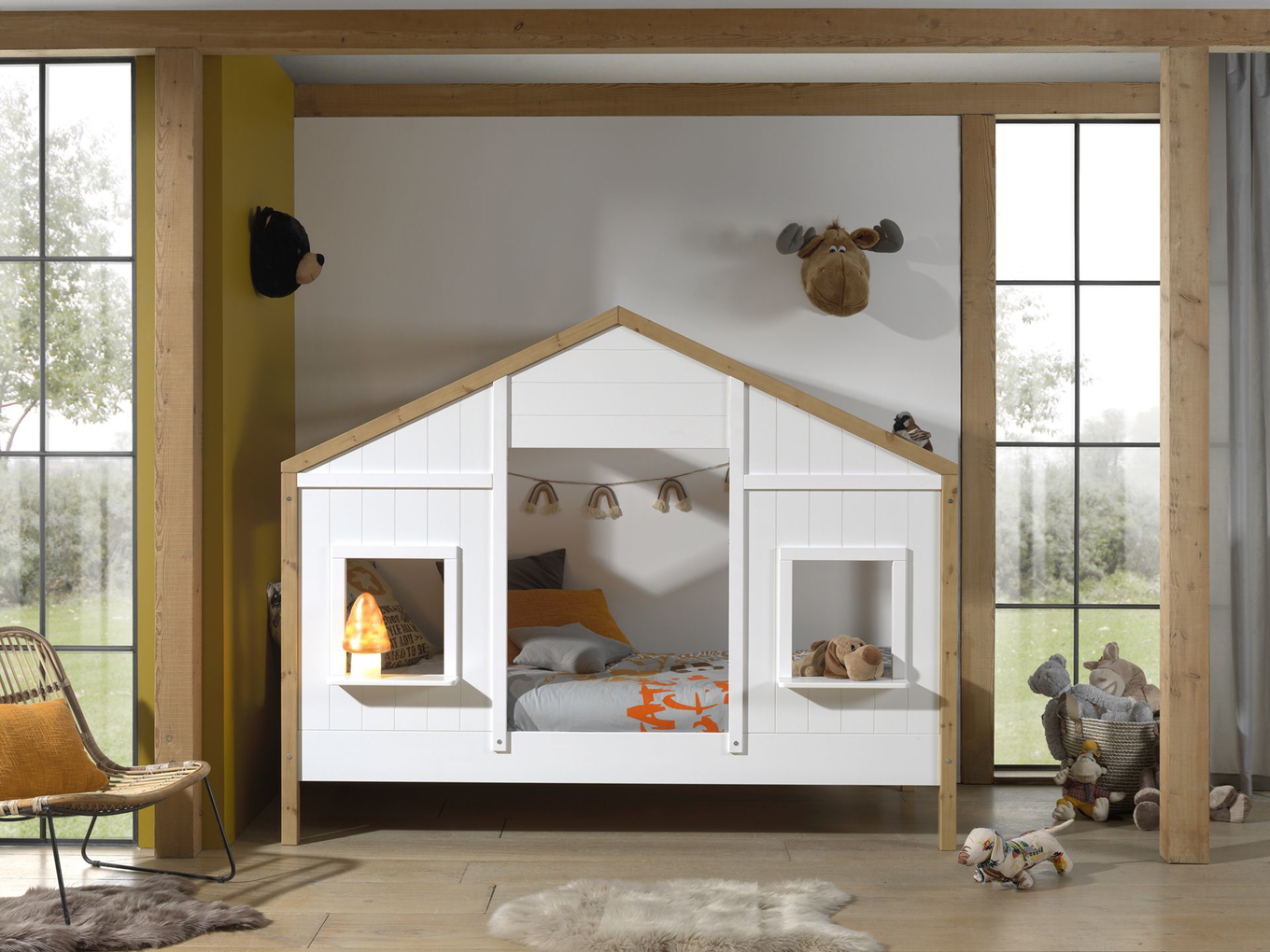 Hausbett Babs inkl. Ausziehkasten 2 Fenster 7
