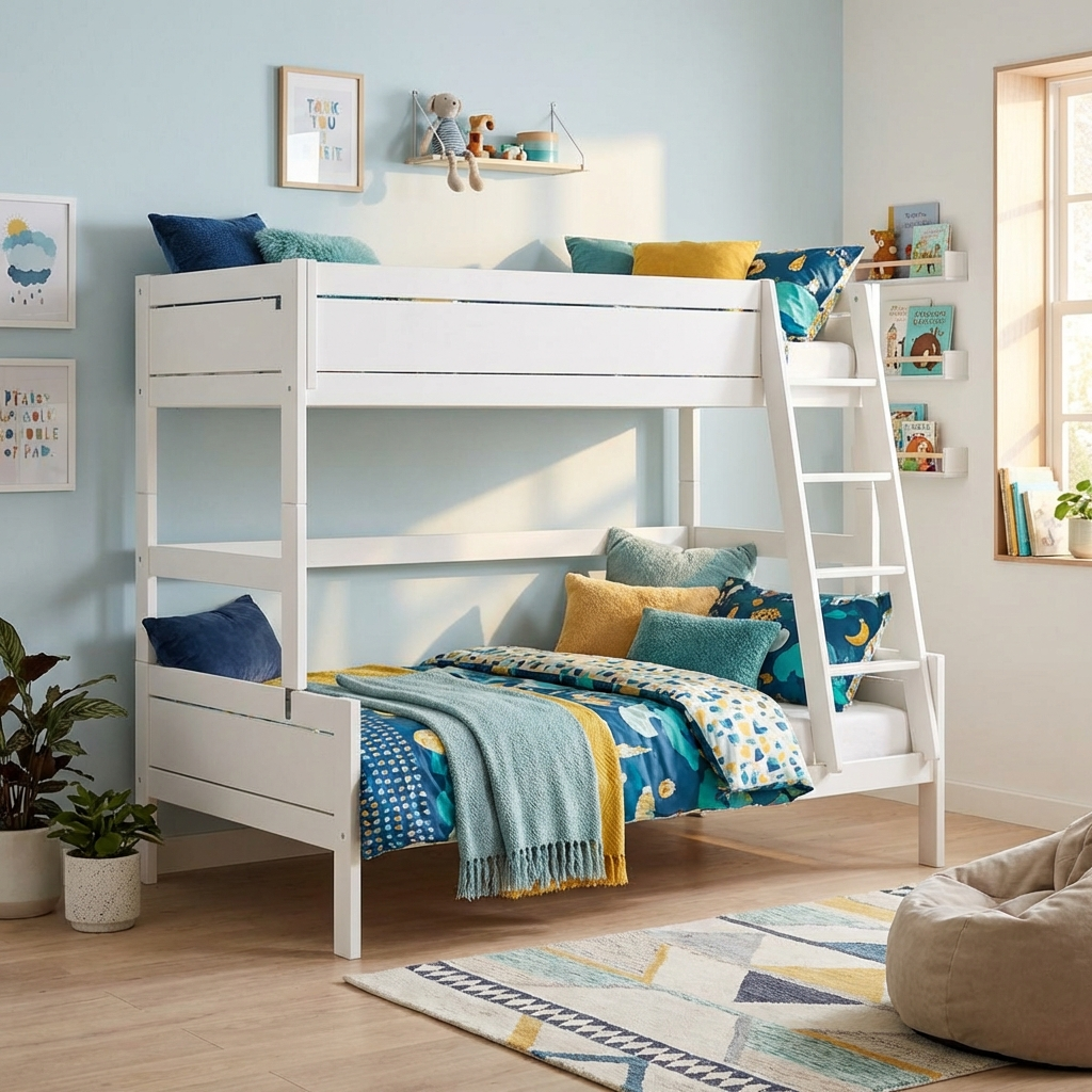 Family Etagenbett Weiss, 120 x 200 cm, 90 x 200 cm #2