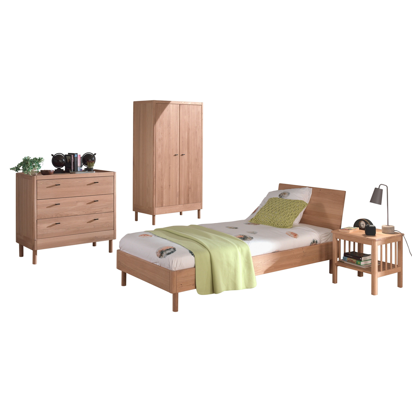 Kinderzimmer Forrest Eiche 4-teilig Set E