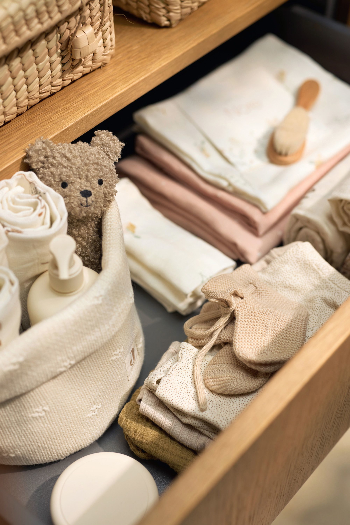 Pflegekörbchen Cosy Knit Weiss 4