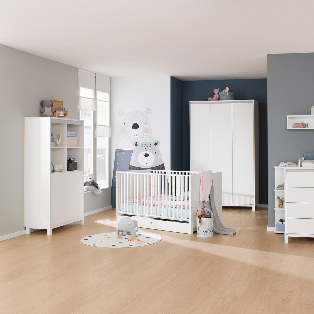 Regal Olli mit 2 Türen unten Grau 2