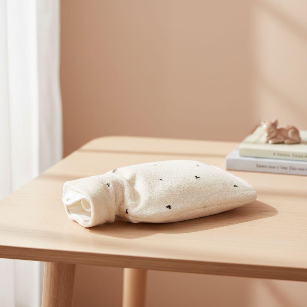 Gummibettflasche mit Bezug 185 Classic Hearts 3