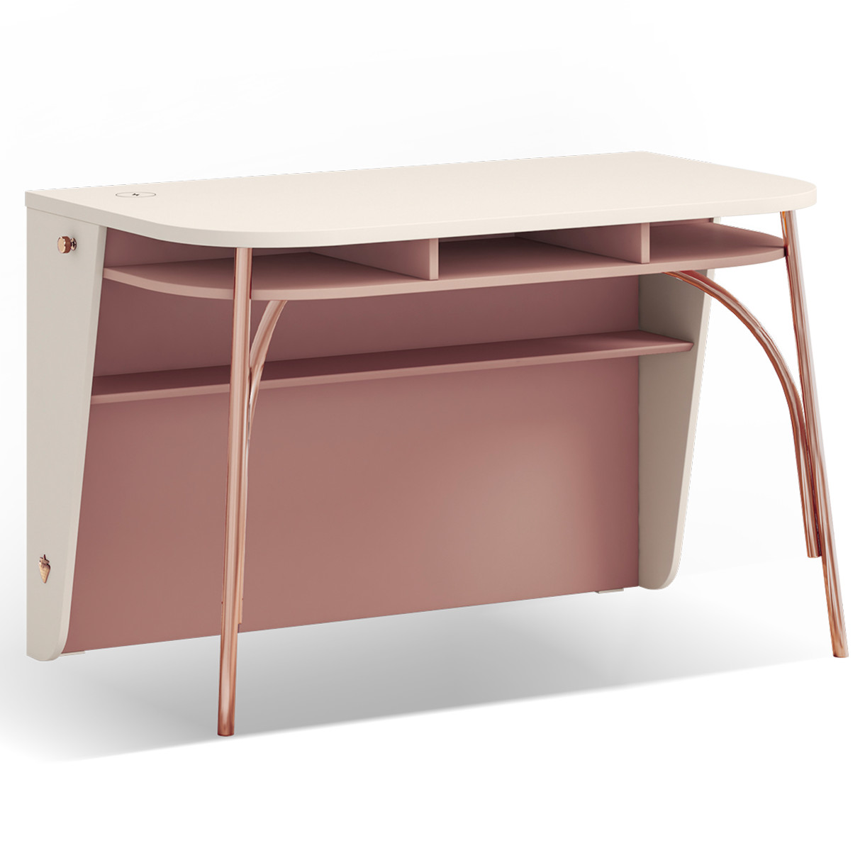 Schreibtisch Elegance mit Metallbeine 1