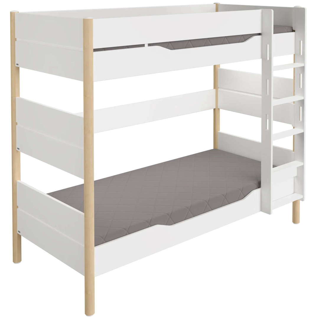 Etagenbett Ylvie Birke, mit gerader Leiter, 90 x 200 cm 1