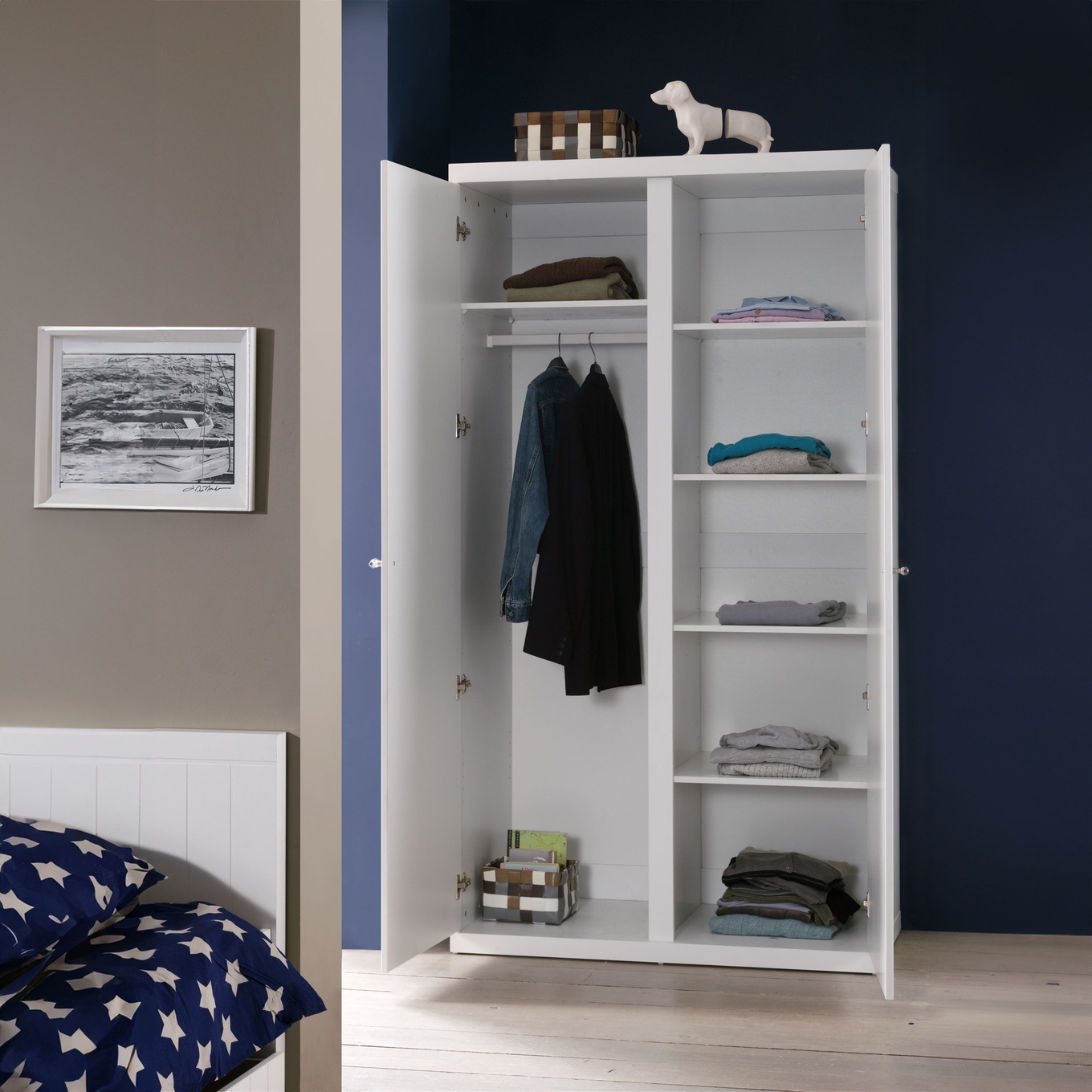 Kleiderschrank Robin 2-türig 2