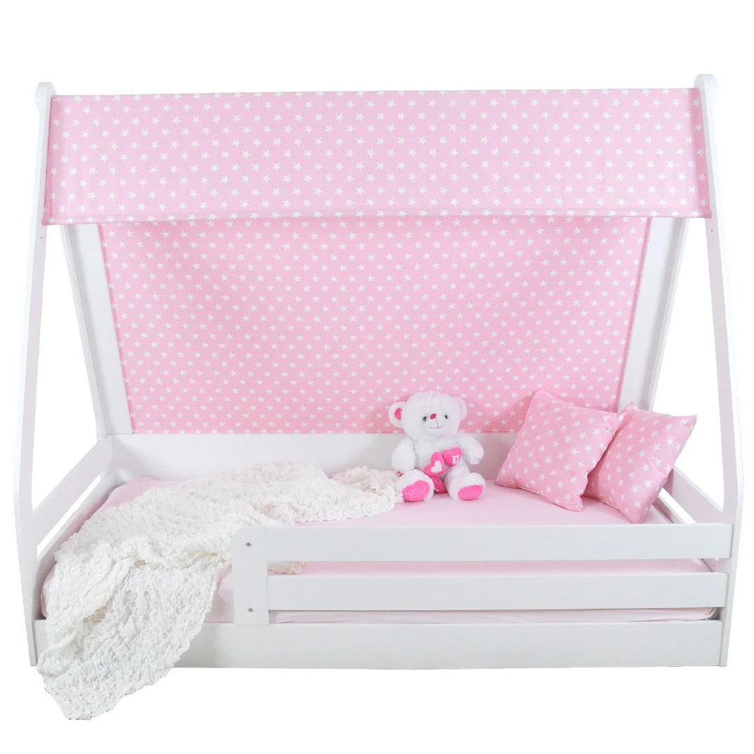 Stoffdach Montessori inkl. Kissen Pink