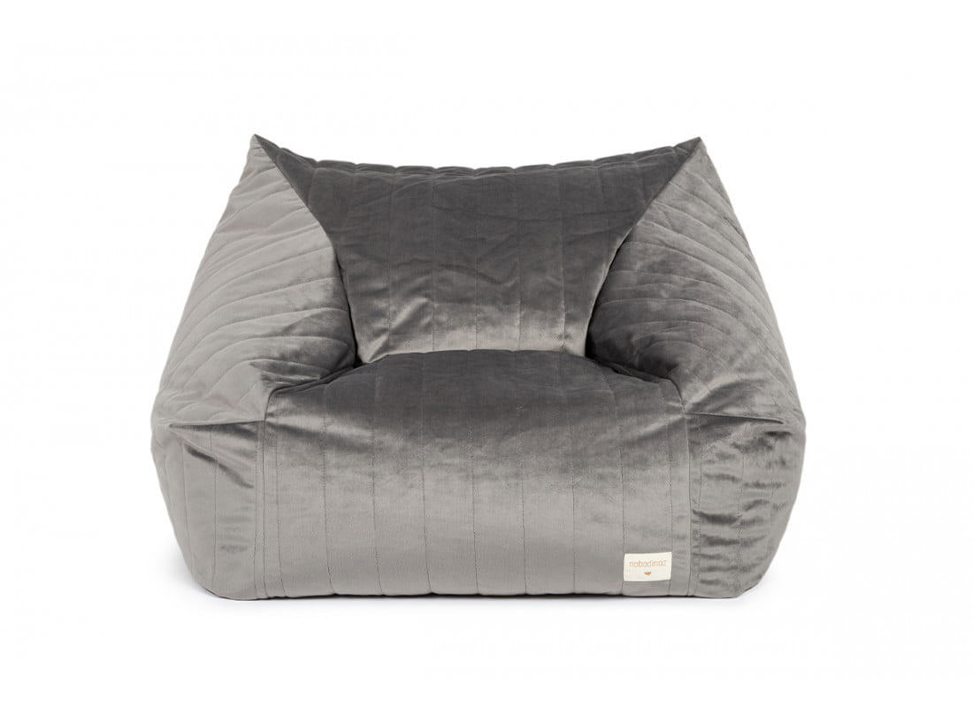 Sitzsack Chelsea Velvet Slate Grau 3