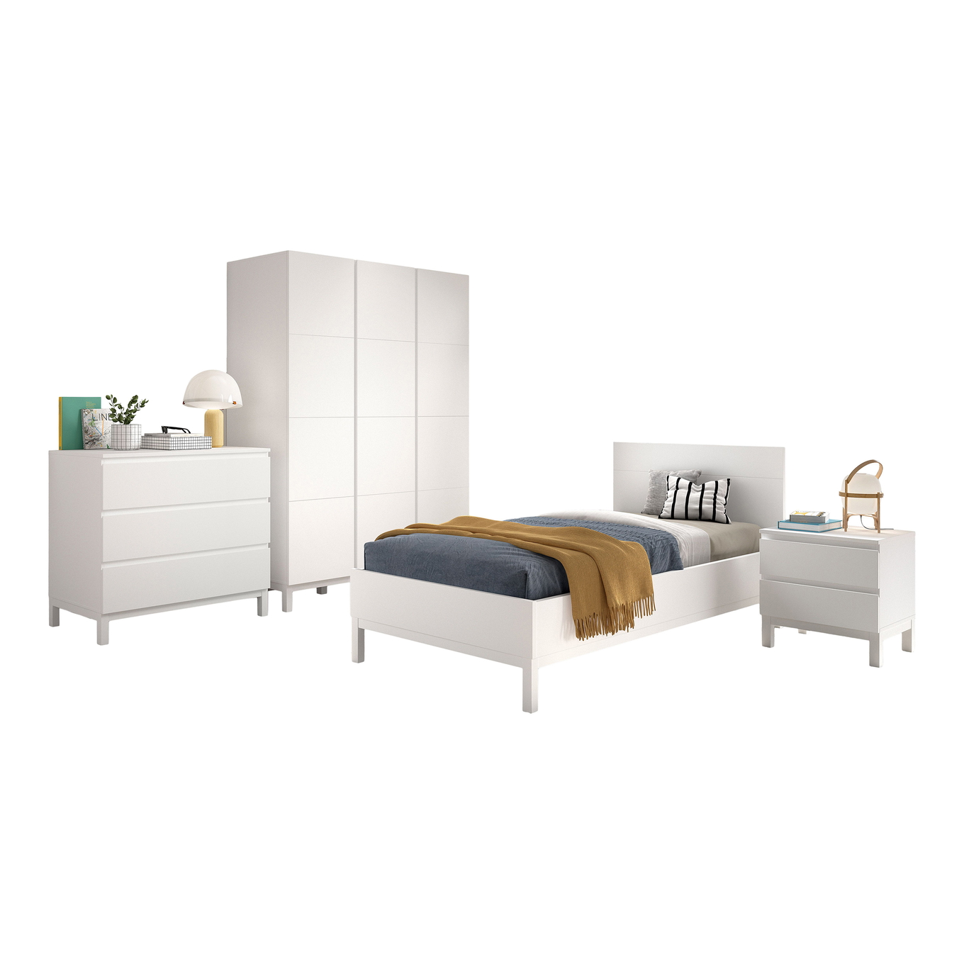 Kinderzimmer Eva 4-teilig Set C