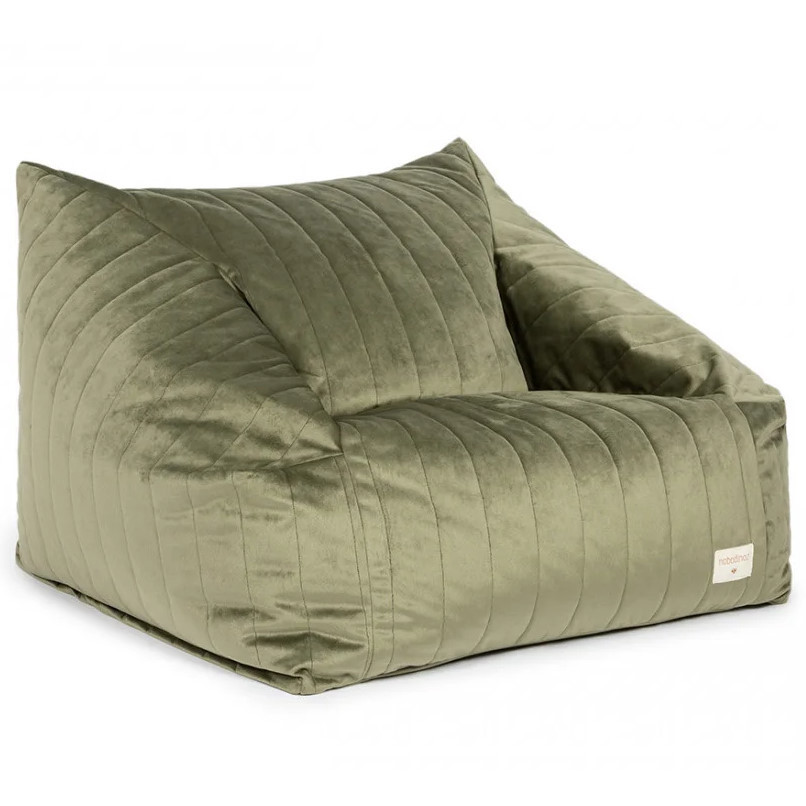 Sitzsack Chelsea Velvet Olive Green