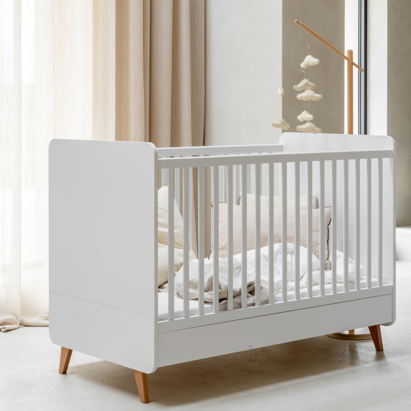 Babybett Loft Weiss 2