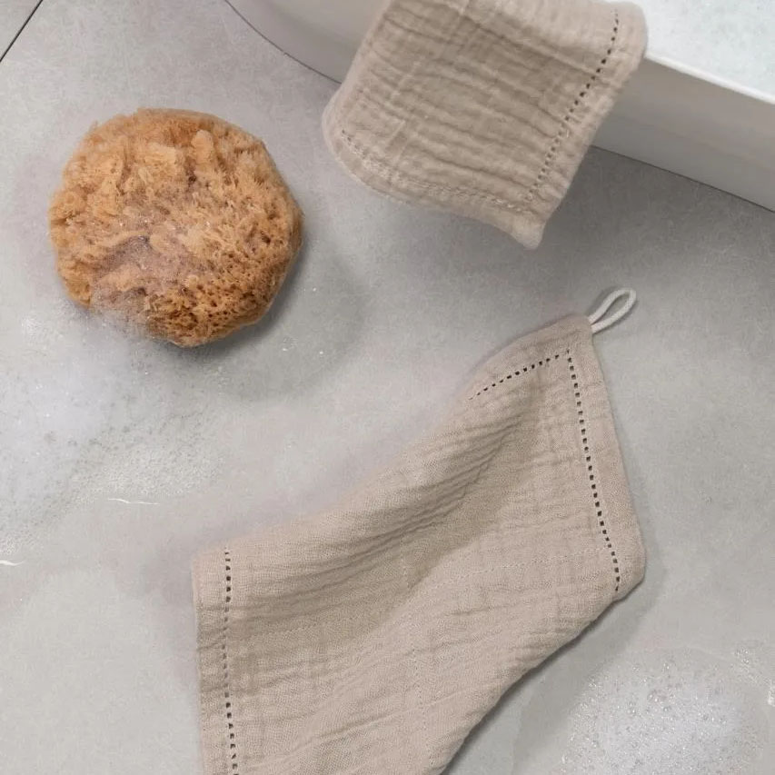 Waschlappen Seabreeze Beige 3er-Set 2