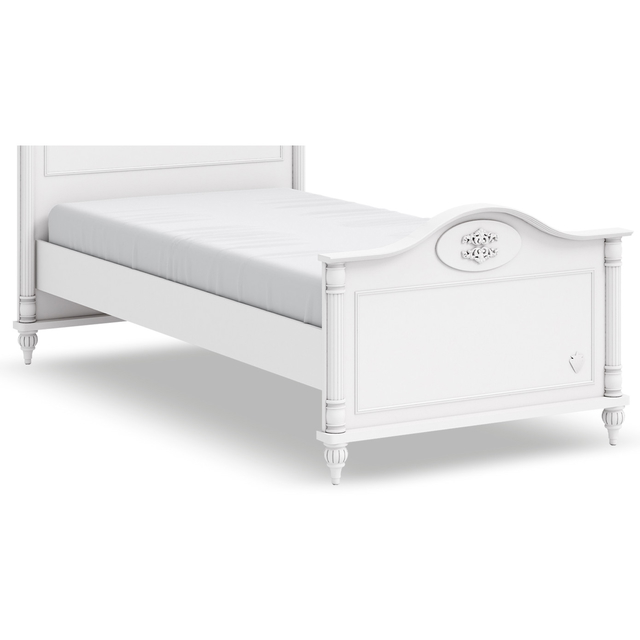 Bett Romantic ohne Kopfteil Standard, 100 x 200 cm