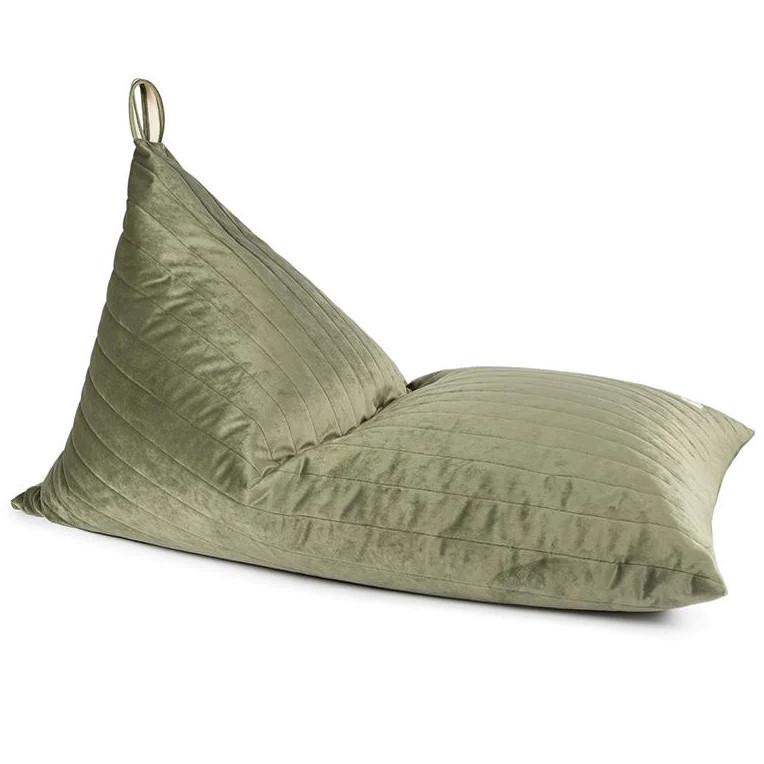 Sitzsack Essaouira Velvet Olive Grün